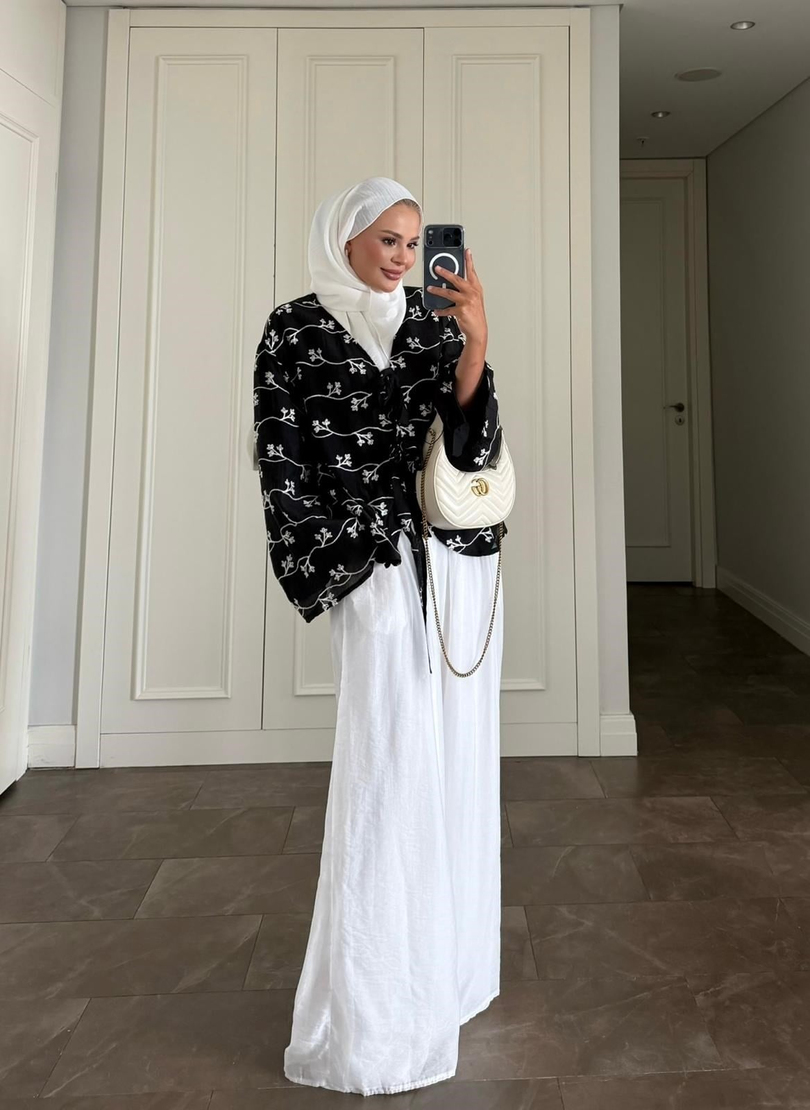 Elena Pantolonlu Takım Siyah