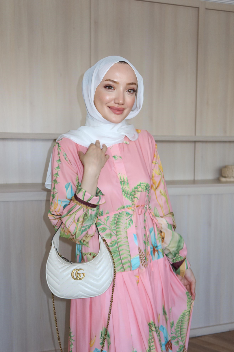 Sun Elbise Pembe