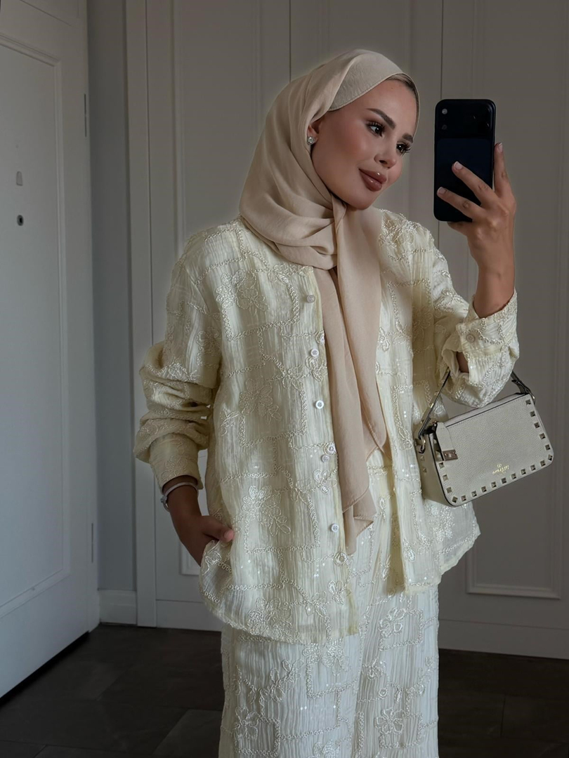 İthal Pantolonlu Takım Bej