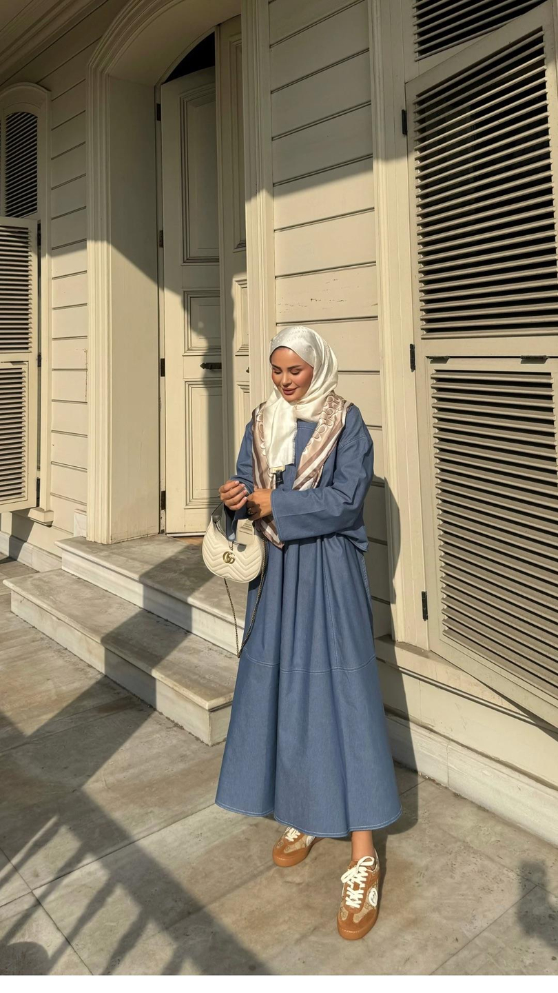 Gabardin Tensel Etekli Takım Kot