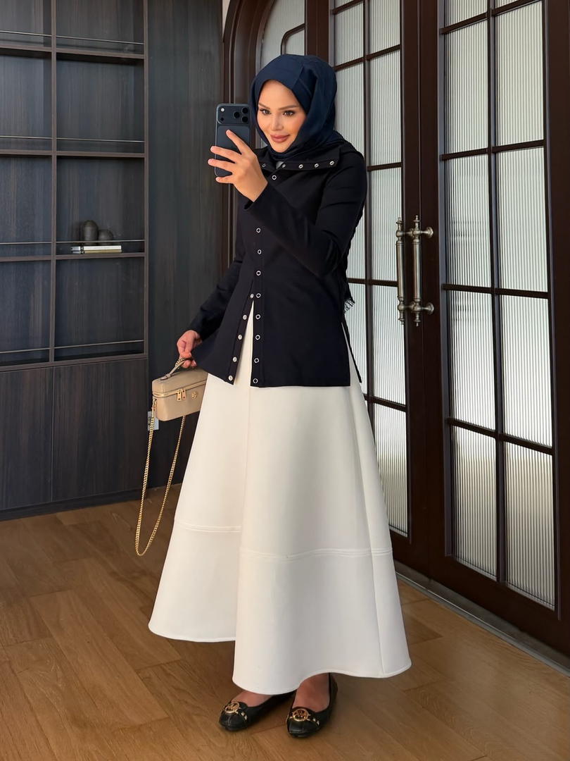Çıtçıtlı Hırka Lacivert