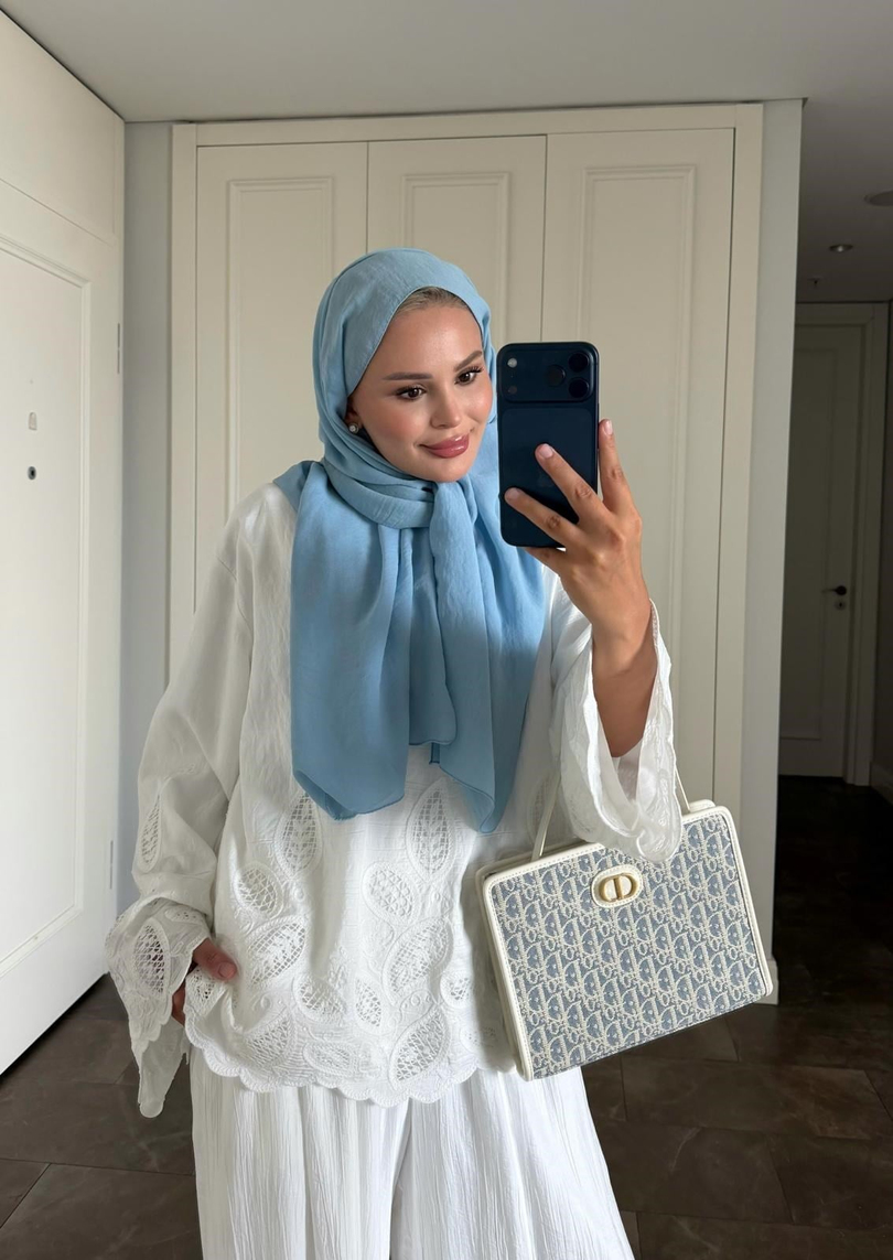 Dolly Pantolonlu Takım Beyaz