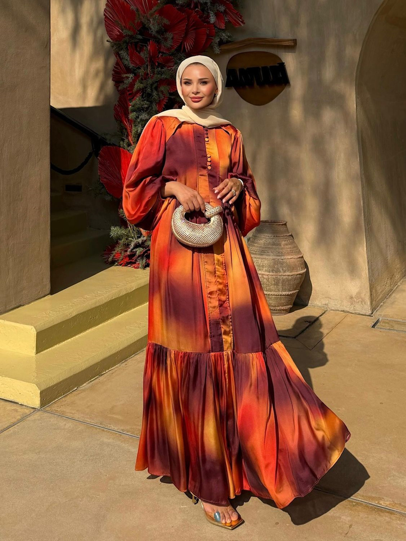Zaina Elbise Turuncu