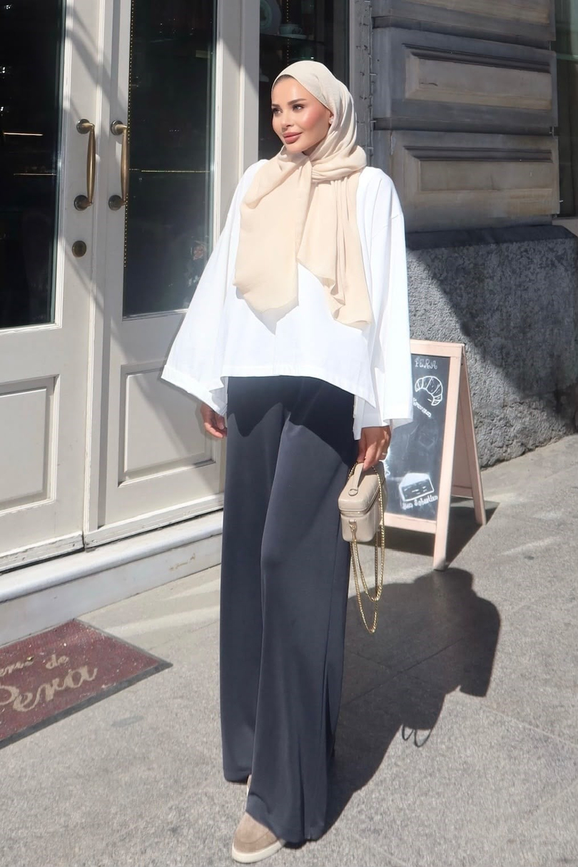 Basic Modal Pantolon Antrasit