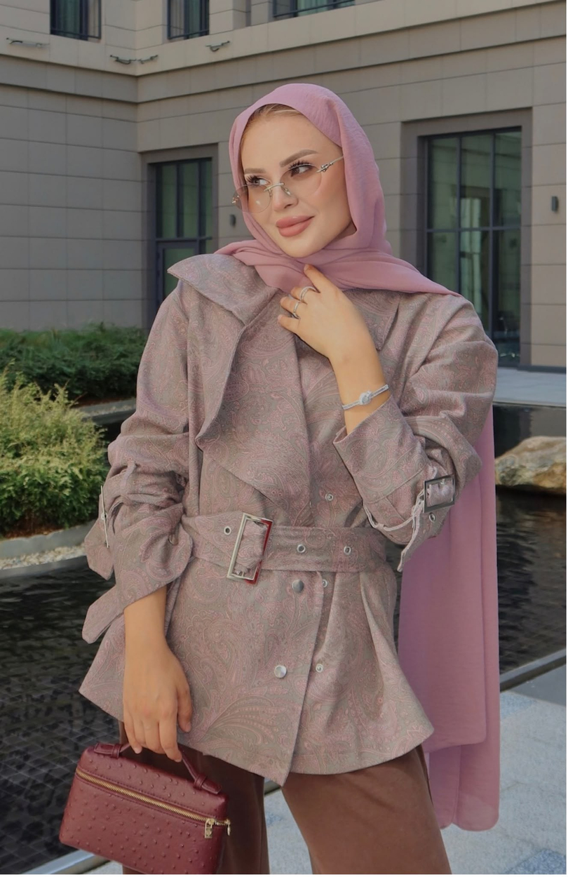 Etro Desen Denim Ceket Haki