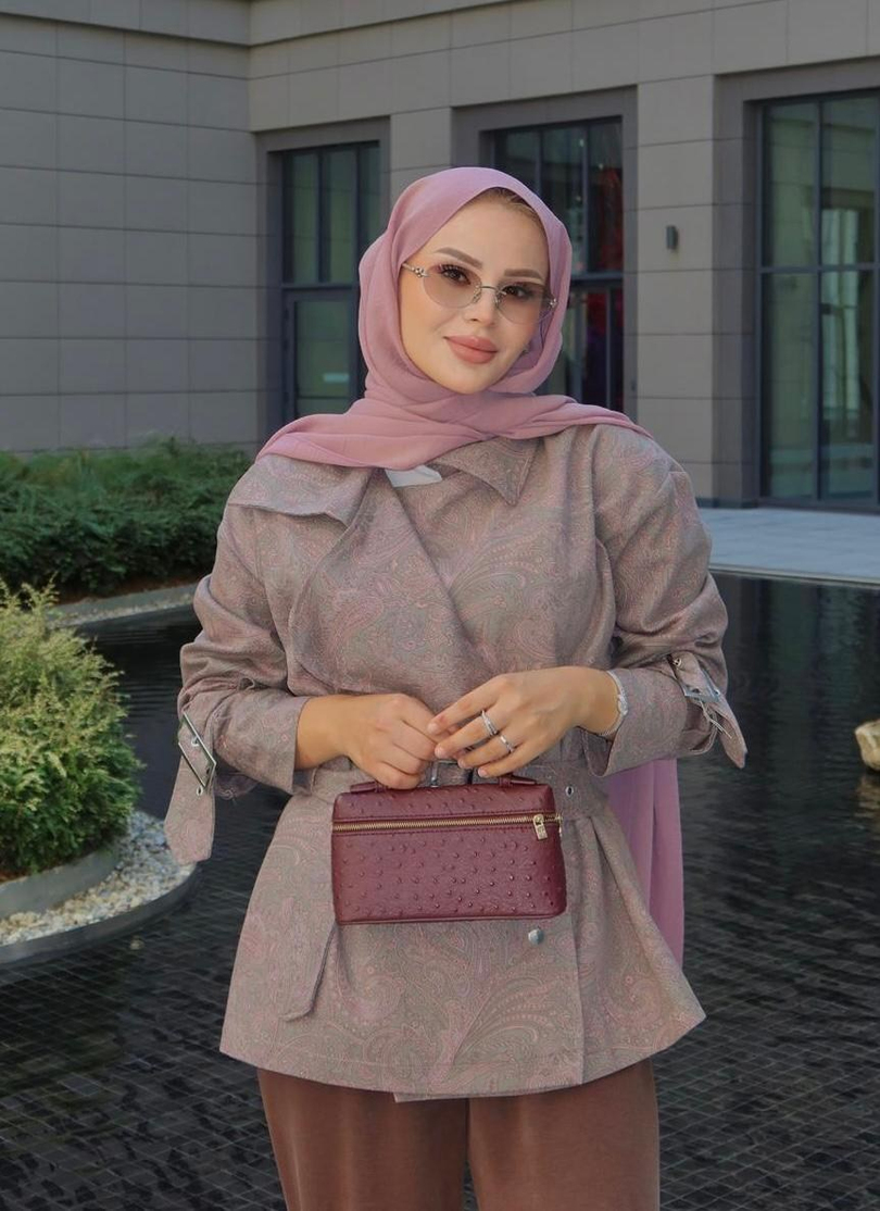 Etro Desen Denim Ceket Haki