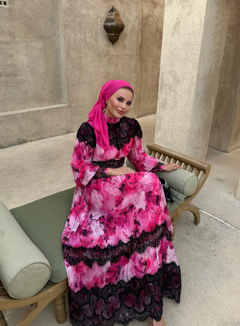 CHARMY ELBİSE FUŞYA 