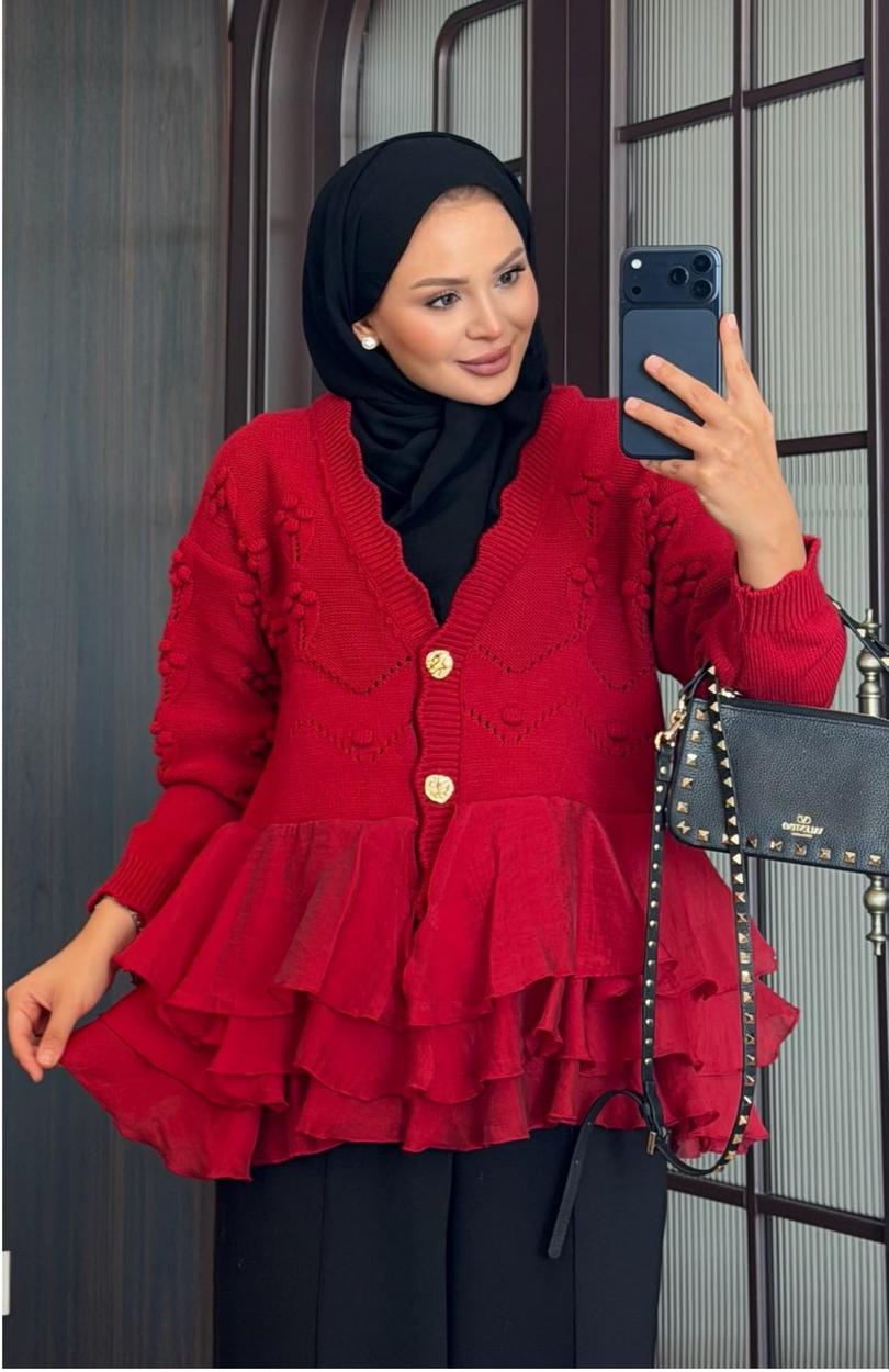 Dolly Hırka Kırmızı