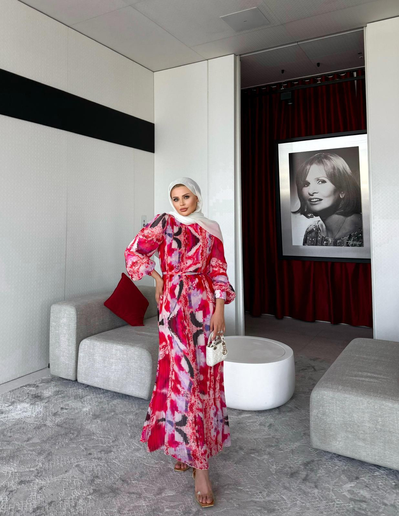 ROSE ELBİSE PEMBE