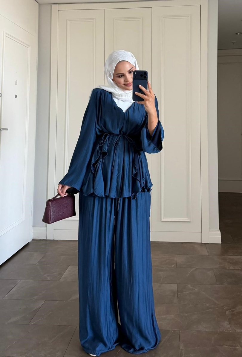 Batik Pantolonlu Takım Lacivert