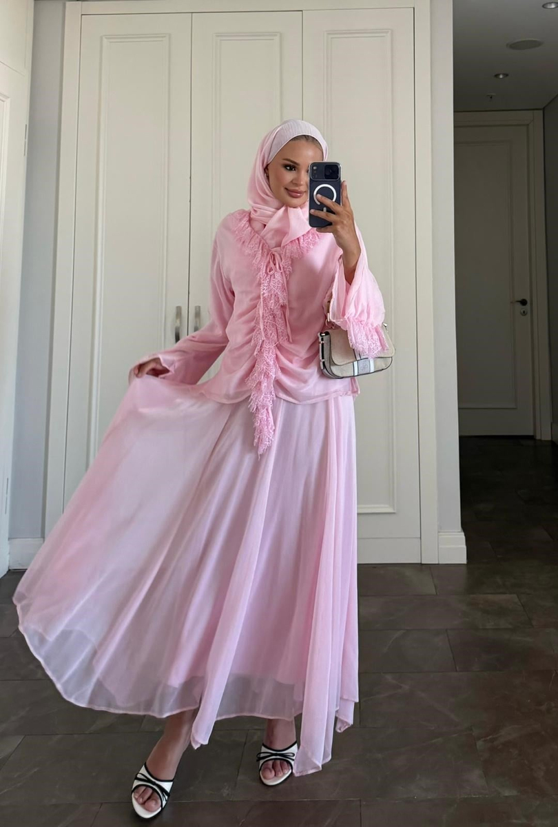 Meva Etekli Takım Pembe