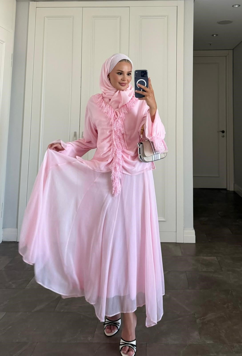 Meva Etekli Takım Pembe