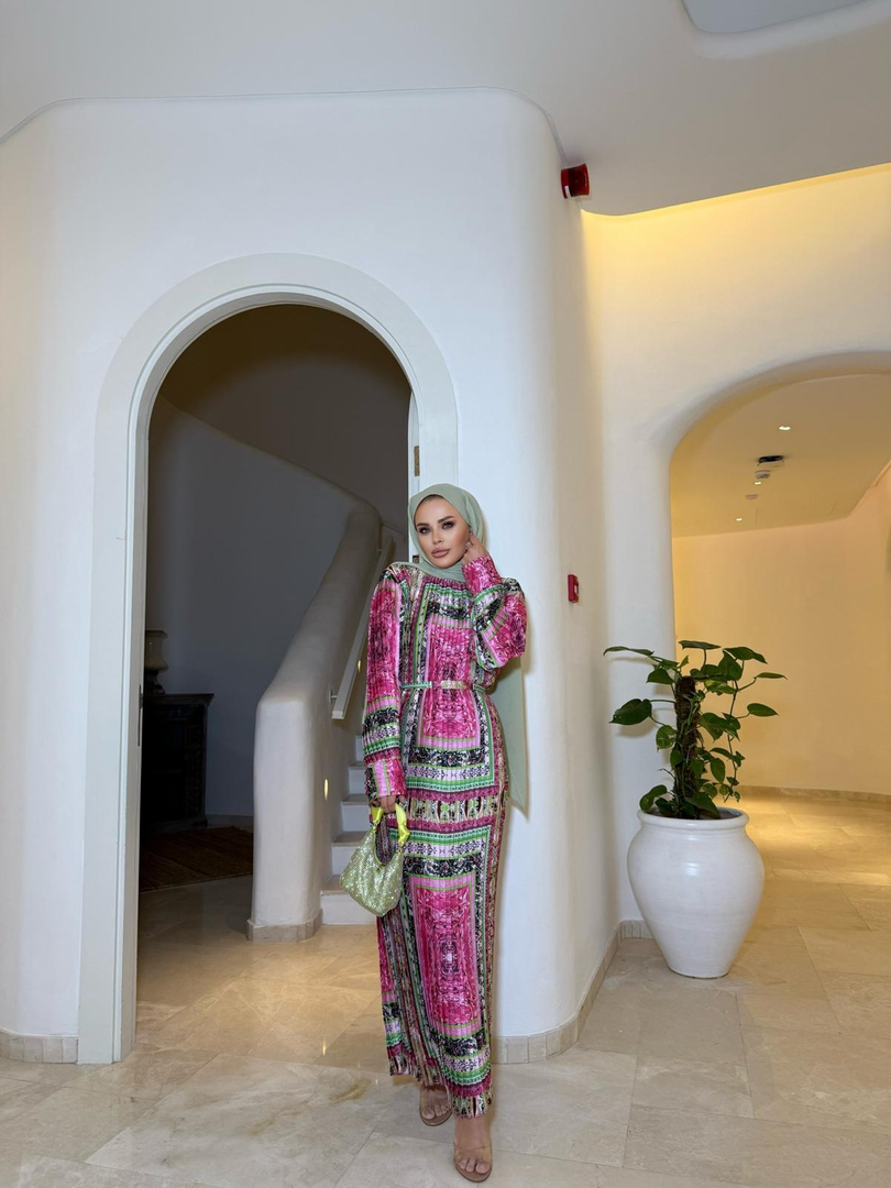 VERSA ELBİSE PEMBE