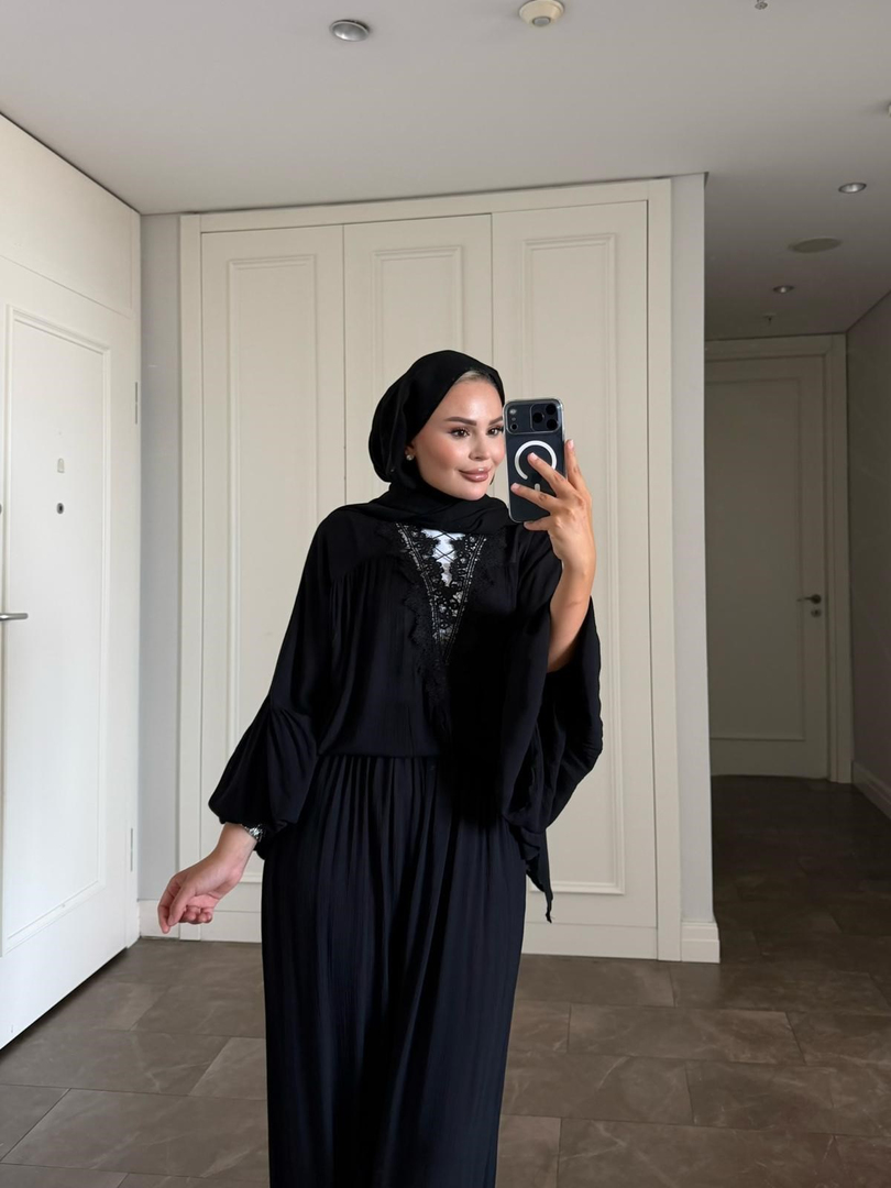 Helen Pantolonlu Takım Siyah 