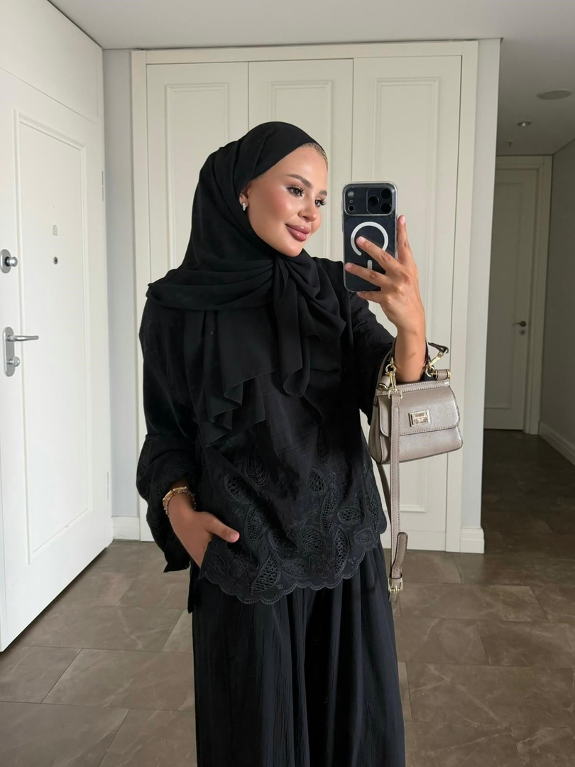 Dolly Pantolonlu Takım Siyah
