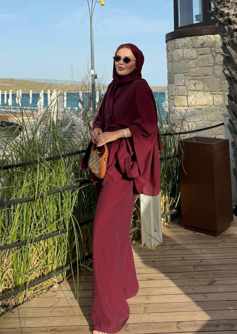 İrina Takım Bordo