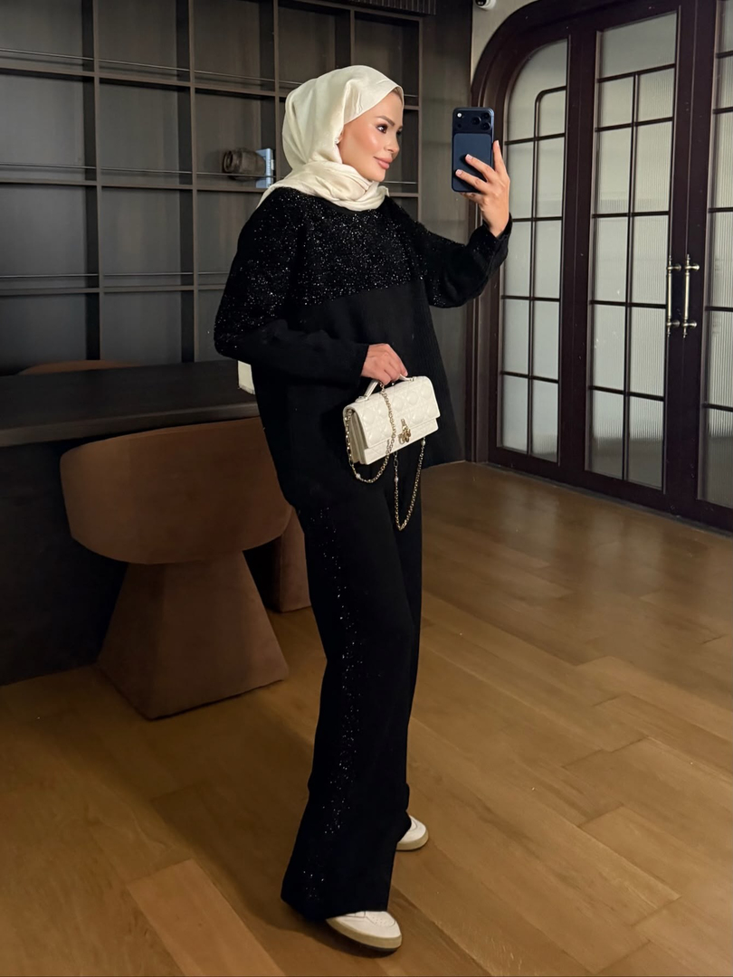 Shine Triko Takım Siyah