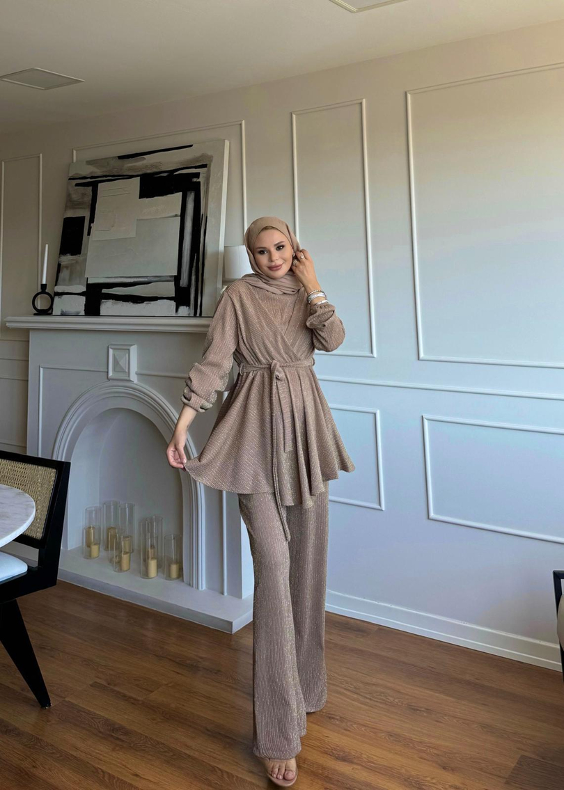 HENNA SİMLİ TAKIM CAMEL 