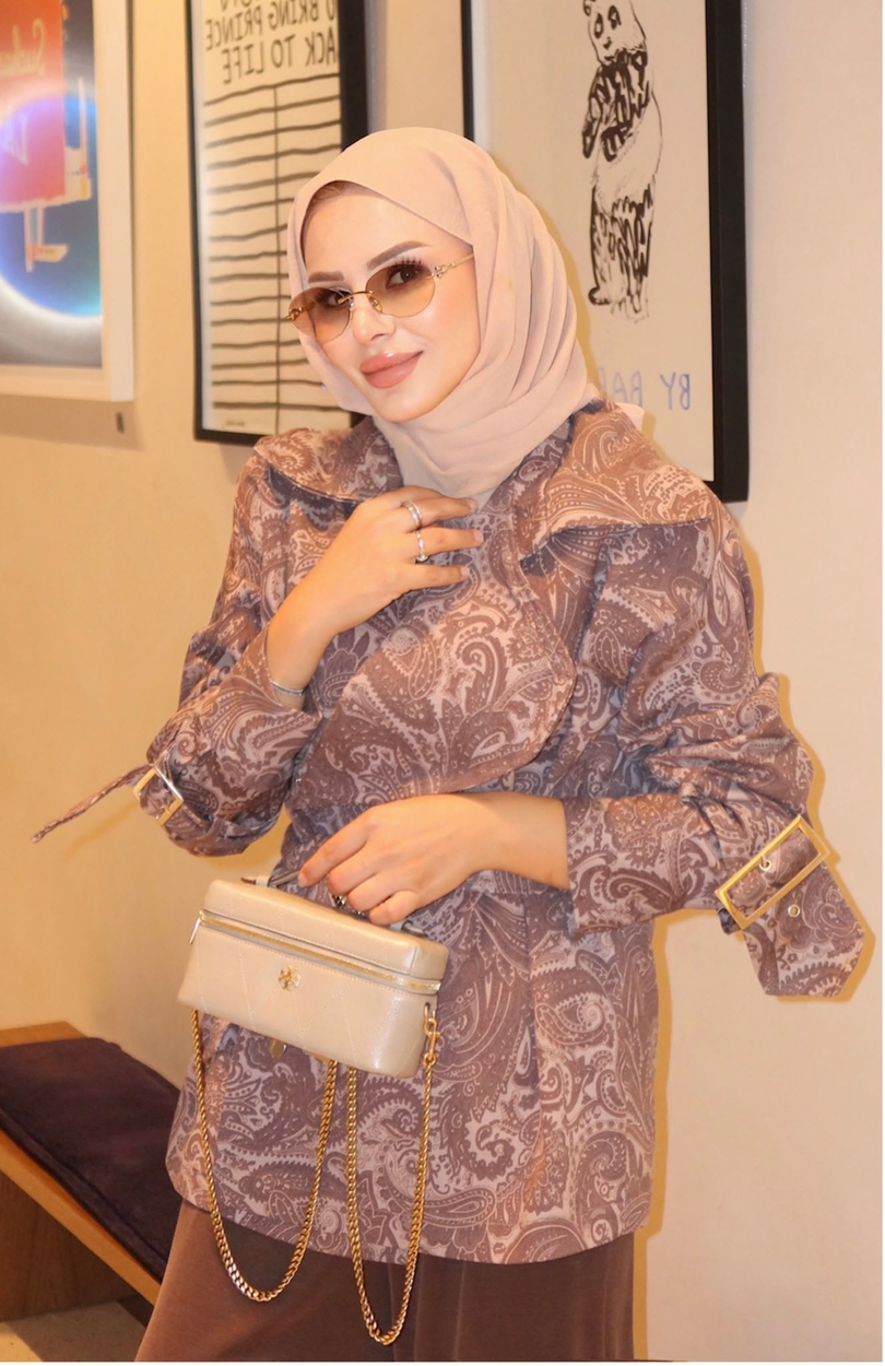 Etro Desen Denim Ceket Kahverengi