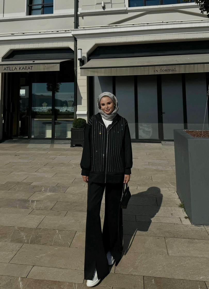 SWAROVSKİ SCUBA TAKIM SİYAH 