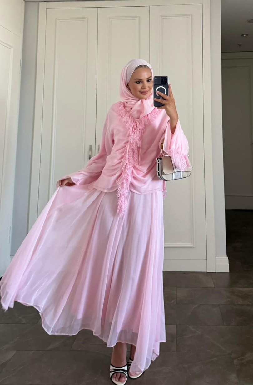 Meva Etekli Takım Pembe