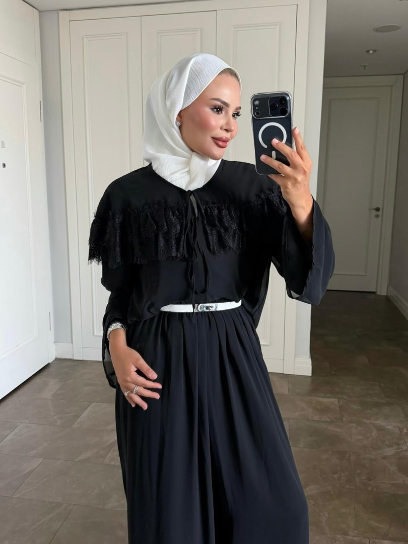 İvana Pantolonlu Takım Siyah