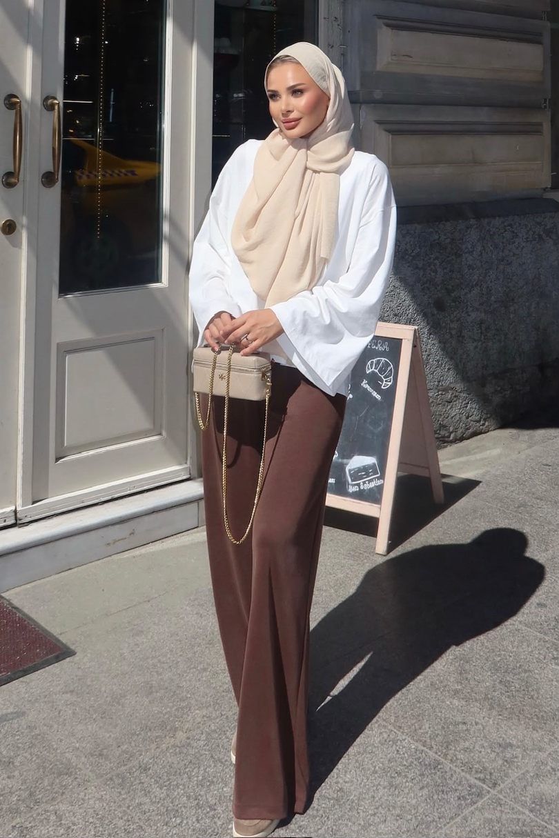 Basic Modal Pantolon Kahve