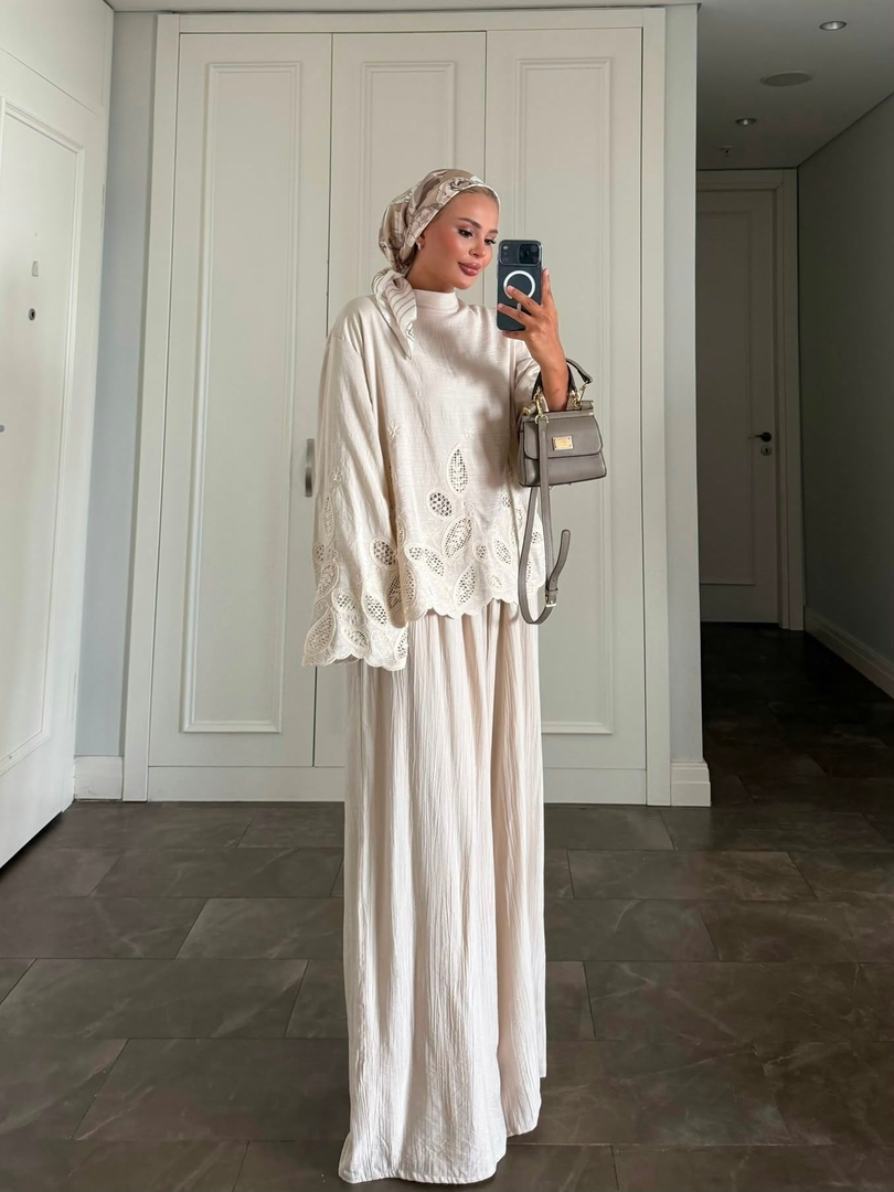 Dolly Pantolonlu Takım Bej