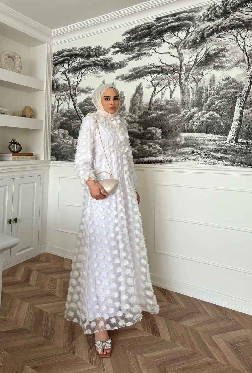 SWAN ELBİSE BEYAZ 