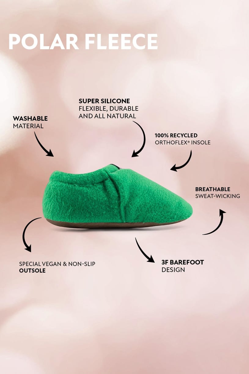 Polar Fleece Yeşil Polar Barefoot Patik