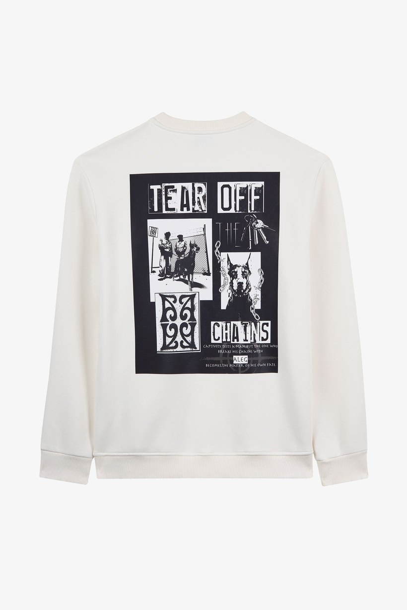 Alegion Solistice Kadın Sweatshirt 013 – Ekru 07 Tear Off