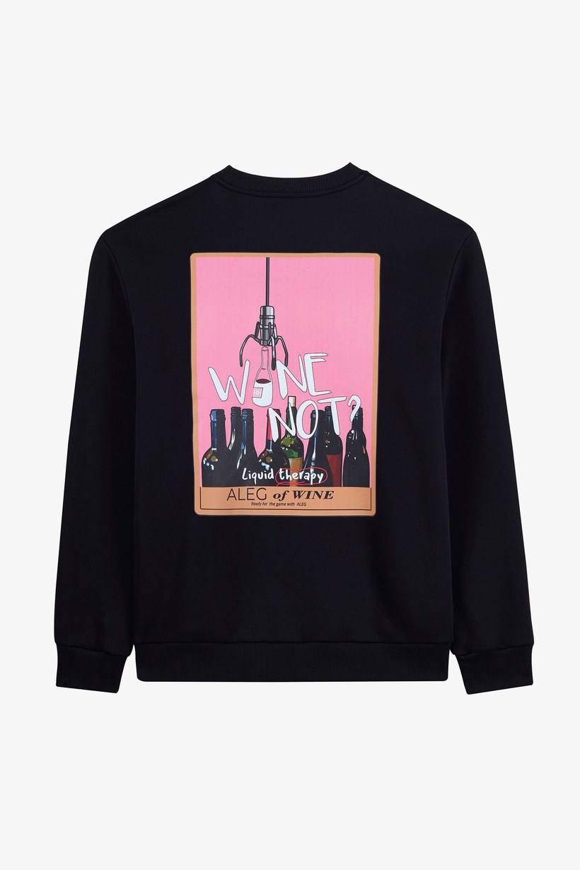 Alegion Solistice Kadın Sweatshirt 020 – Siyah 10 Wine Not