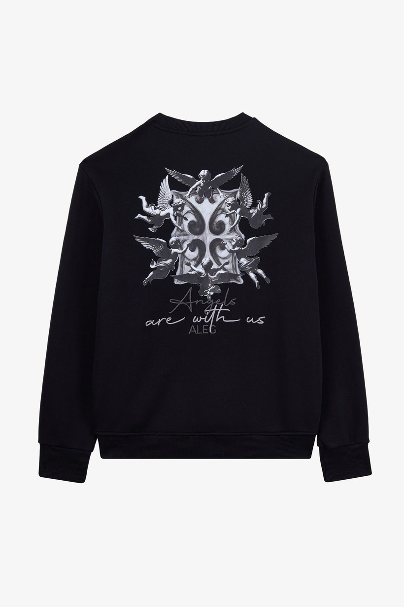 Alegion Solistice Kadın Sweatshirt 022 – Siyah 11 Melek
