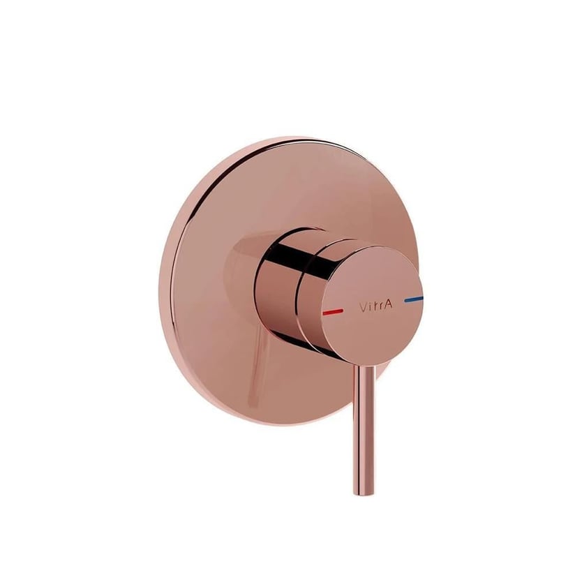 Vitra Origin Ankastre Lavabo Bataryası- Duvardan Kontrol Sıva Üstü Grubu - Minibox, Bakır A4262126