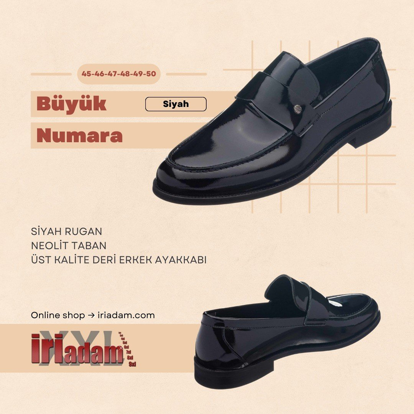 48 Numara Erkek Klasik Deri Ayakkabı