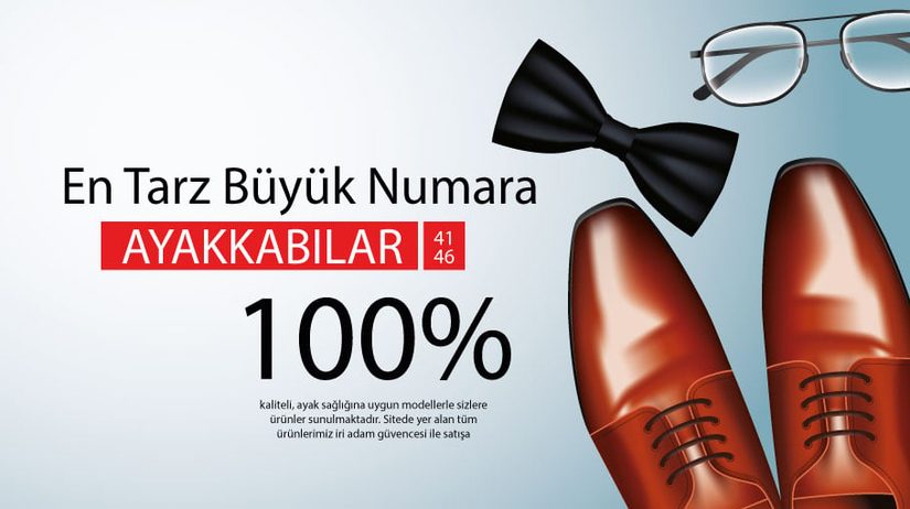 En Tarz Büyük Numara Ayakkabılar