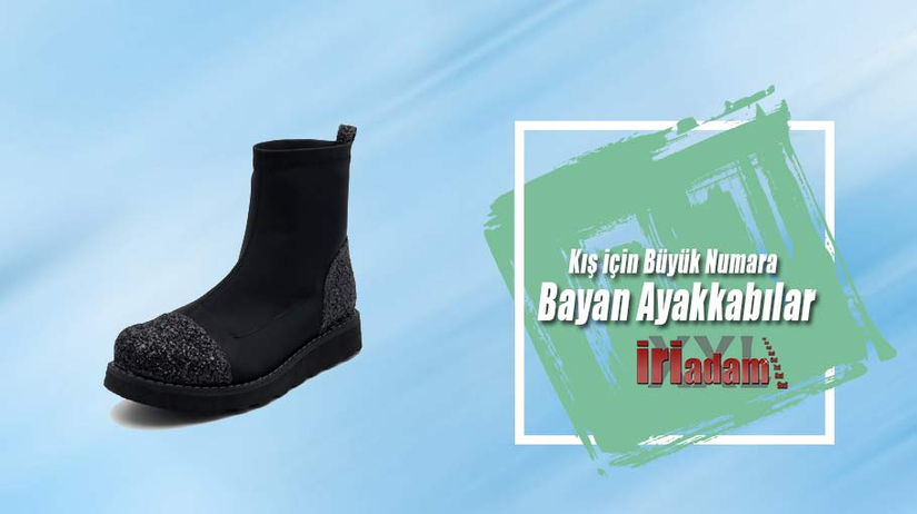 Kış İçin Büyük Numara Bayan Ayakkabılar
