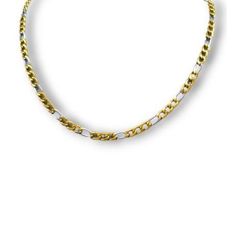 Bicolor – 316L Çelik Gold & Gümüş Renkli Erkek Kolye
