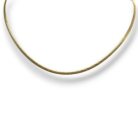 Serpenza – 316L Gold Renkli İtalyan Zinciri Erkek Kolye
