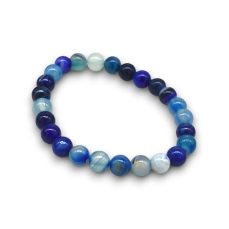 Blue Current – Doğal Taş Erkek Bileklik