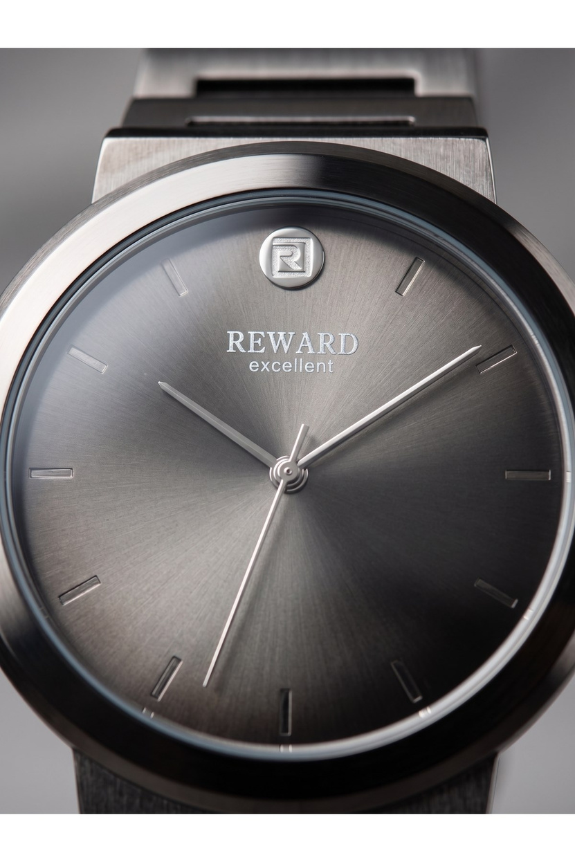 Excellent 41 mm Erkek Kol Saati Füme Çelik Kordonlu İnce Kasa