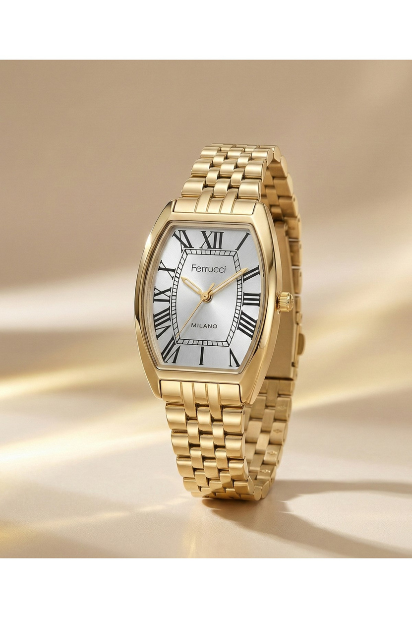 Milano Kadın Kol Saati Gold Çelik Oval Kasa Quartz 26-30 mm