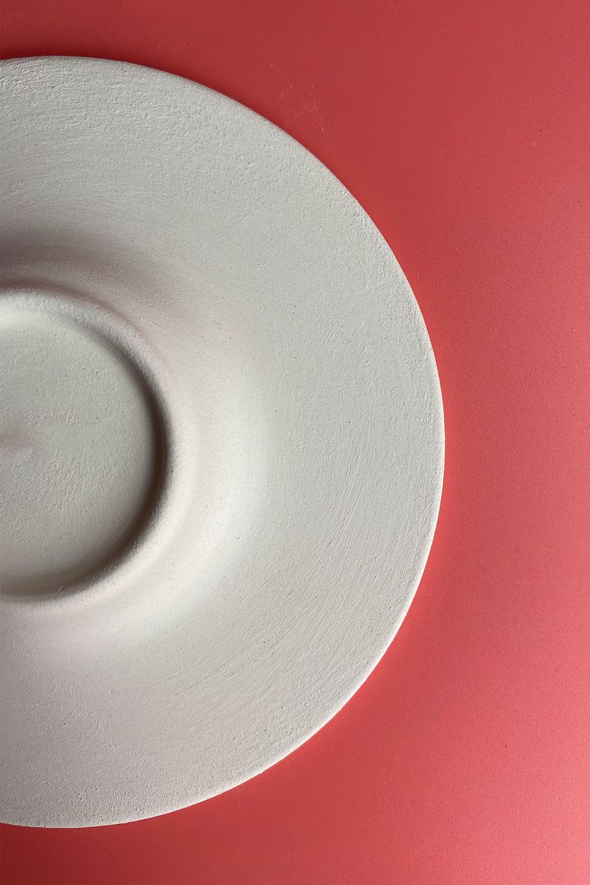 14 Cm Fincan Tabağı - Seramik Bisküvi 
