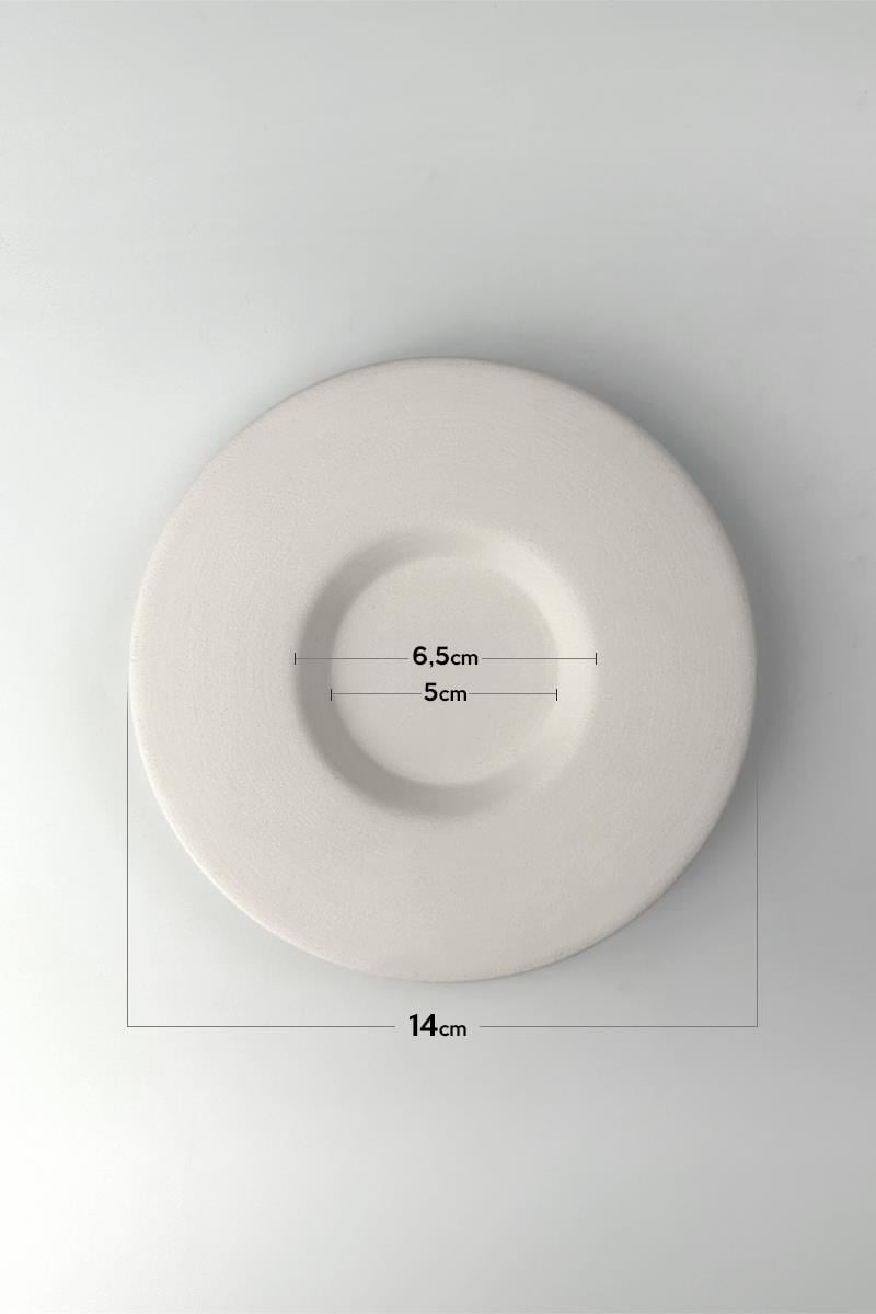 14 Cm Fincan Tabağı | Seramik Bisküvi 