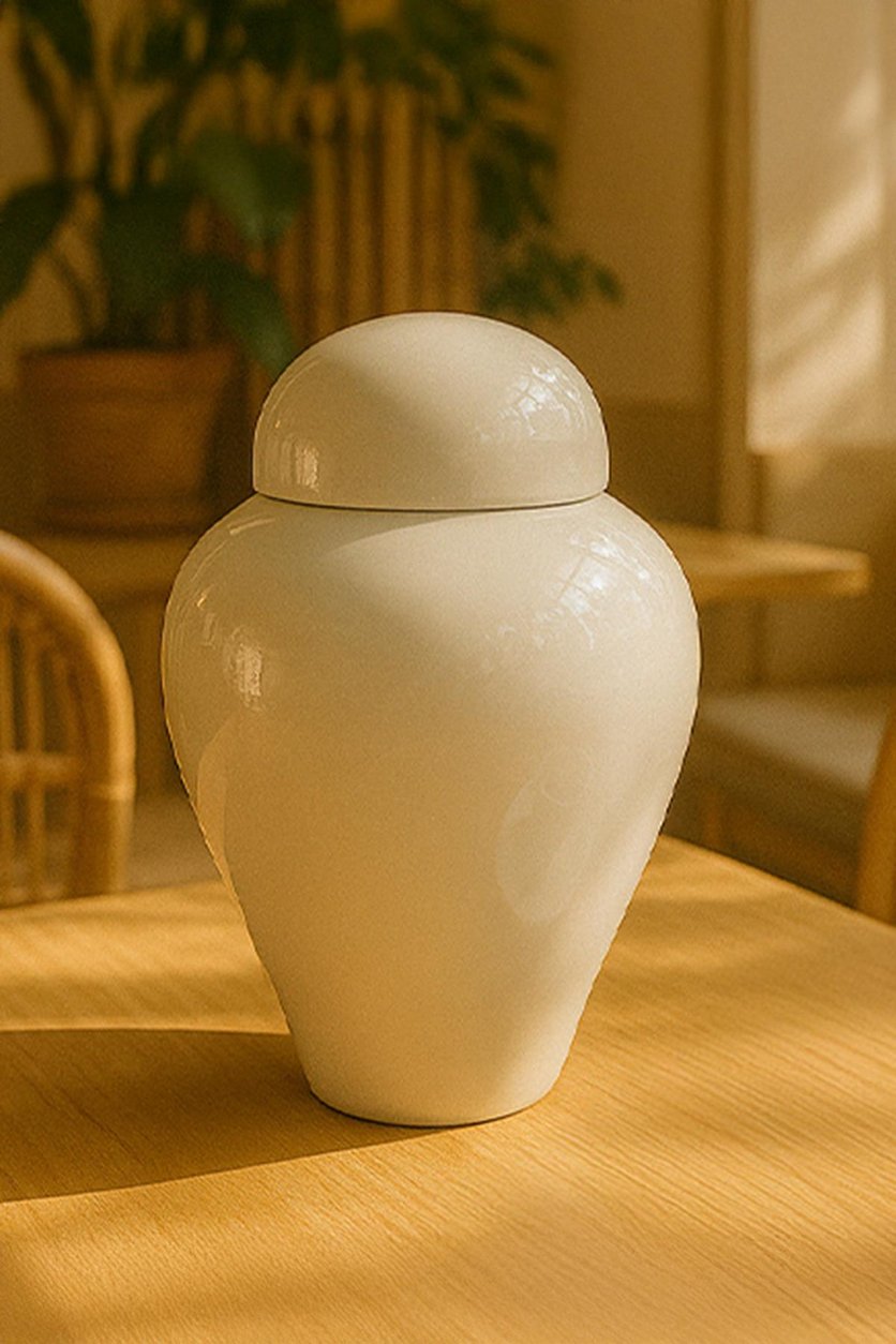 Kapaklı Küp Seramik Bisküvi 30cm