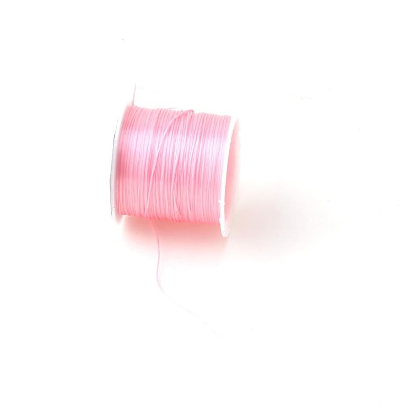 0,6 mm Açık Pembe Lastikli Misina