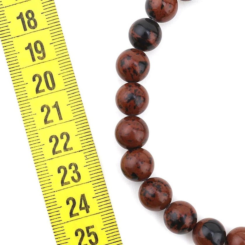 10 mm Kahverengi Obsidyen Taşı Boncuk