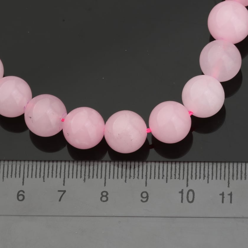10 mm Pembe Kuvars Taşı Boncuk