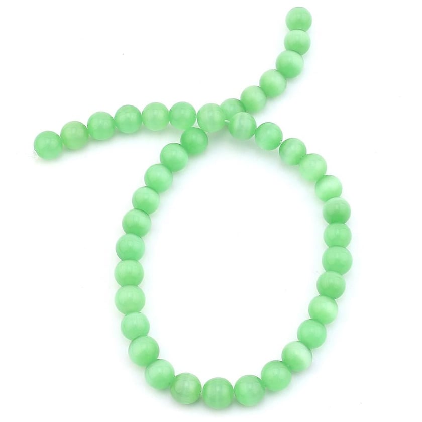 10 mm Yeşil Kedigözü Boncuk