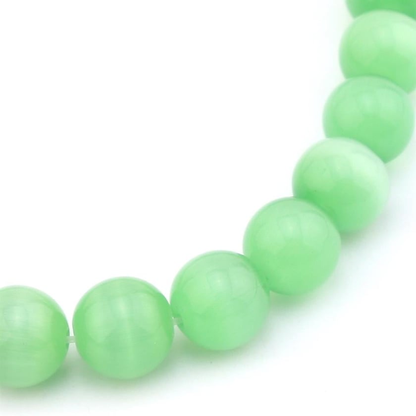 10 mm Yeşil Kedigözü Boncuk